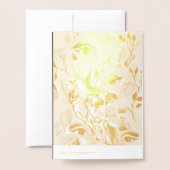 Handgemalt Elegant Feminine Eyes Farbige Blätter Folienkarte (Rückseite mit Umschlag)