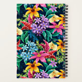 Handgemalt Exotic Floral Pattern-23001 Notizblock (Rückseite)