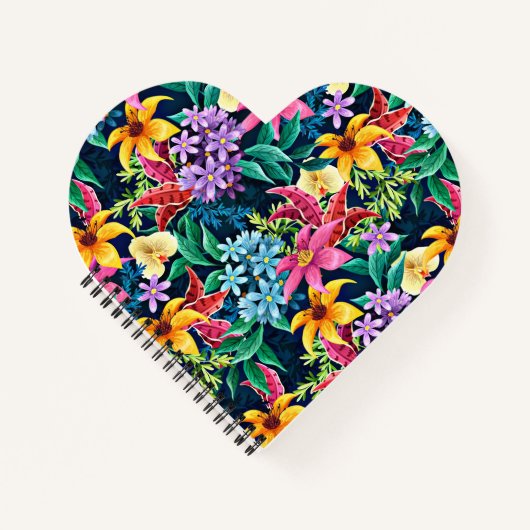 Handgemalt Exotic Floral Pattern-23001 Notizblock (Vorderseite)