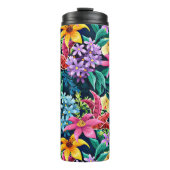 Handgemalt Exotic Floral Pattern-23001 Thermosbecher (Vorderseite)