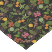 Handgemalt farbenfrohe exotische tropische Fruchtm Tischdecke (Schrägansicht)