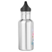 Handgemalt Flamingo Personalisiert Edelstahlflasche (Links)