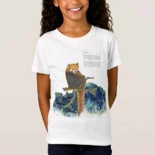 Handgemalt gefährdeter Niedlicher Roter Panda T-Shirt
