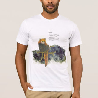 Handgemalt gefährdeter Niedlicher Roter Panda T-Shirt