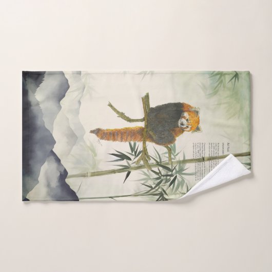 Handgemalt gefährdeter Roter Panda Handtuch (Handtuch)