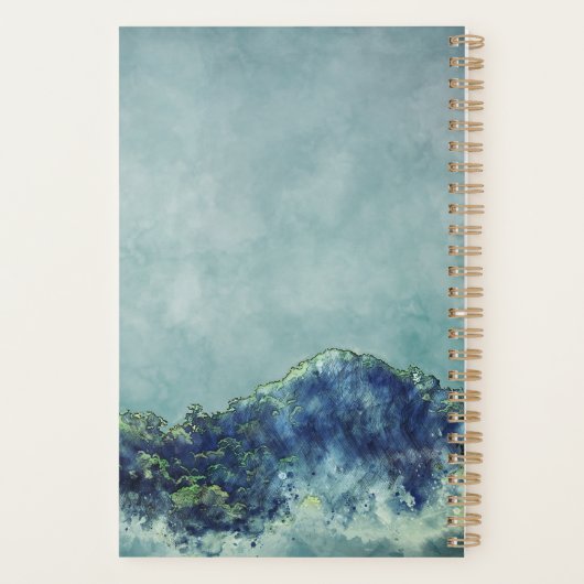 Handgemalt gefährdeter Roter Panda Planer (Rückseite)