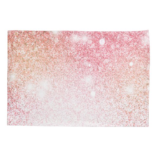 Handgemalt Glitzer-Monogramm Kissenbezug (Rückseite)