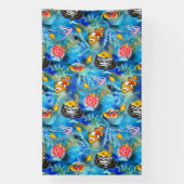 Handgemalt Gouache Korallenriff Banner (Vertikal)