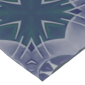 Handgemalt Grayish Blue Mandala Kurzer Tischläufer (Ecke)