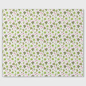 Handgemalt grünes Kaktusmuster Geschenkpapier (Flach)