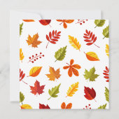 Handgemalt Herbst Adorable Girl Danke (Rückseite)