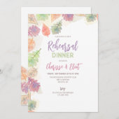 Handgemalt im Herbst Einladung (Vorne/Hinten)