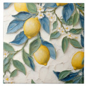 Handgemalt Lemon Tile - Brautparty Gefallen Fliese (Vorderseite)