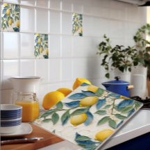 Handgemalt Lemon Tile - Brautparty Gefallen