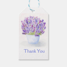 Handgemalt Loose Wasserfarbe Lavendel Geschenkanhänger