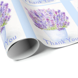 Handgemalt Loose Wasserfarbe Lavendel Geschenkpapier