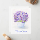 Handgemalt Loose Wasserfarbe Lavendel Mitteilungskarte (Vorderseite/Rückseite Beispiel)