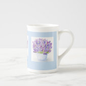 Handgemalt Loose Wasserfarbe Lavendel Porzellantasse (Rechts)