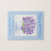 Handgemalt Loose Wasserfarbe Lavendel Puzzle (Horizontal)