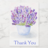 Handgemalt Loose Wasserfarbe Lavender DANK Weinetikett (Einzelnes Label)