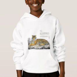 Handgemalt Majestic Royal Bengalisch Tiger Hoodie