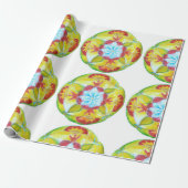 Handgemalt Mandala Matte Wrapping Paper Geschenkpapier (Ungerollt)