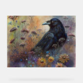 Handgemalt mit Wildblumen Acrylschild (Vorderseite)