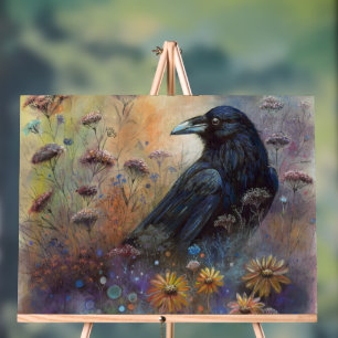 Handgemalt mit Wildblumen Acrylschild