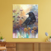 Handgemalt mit Wildblumen Leinwanddruck (Insitu (Wohnzimmer))
