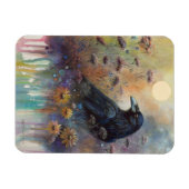 Handgemalt mit Wildblumen Magnet (Horizontal)