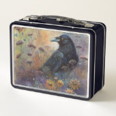 Handgemalt mit Wildblumen Metall Brotdose (Rückseite)