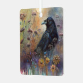 Handgemalt mit Wildblumen Ornament Aus Metall (Vorderseite links)