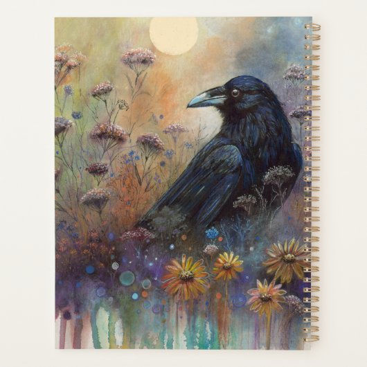 Handgemalt mit Wildblumen Planer (Rückseite)