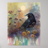 Handgemalt mit Wildblumen Poster (Vorne)
