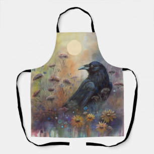 Handgemalt mit Wildblumen Schürze