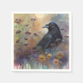 Handgemalt mit Wildblumen Serviette (Vorderseite)