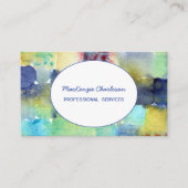 Handgemalt Moderne Wasserfarbe Abstrakt Visitenkarte (Vorderseite)