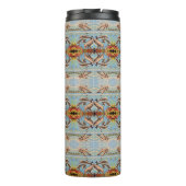 Handgemalt nach Anzahl Delphinen | Mirror Tiled | Thermosbecher (Rückseite)