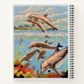 Handgemalt nach Anzahl | Geliebte Delphine | Benut Notizblock (Rückseite)