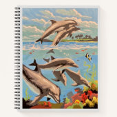 Handgemalt nach Anzahl | Geliebte Delphine | Benut Notizblock (Vorderseite)