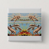 Handgemalt nach Anzahl | Geliebte Delphine | Button (Vorderseite)