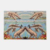 Handgemalt nach Anzahl | Geliebte Delphine | Fußmatte (Vorderseite)