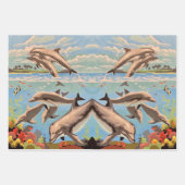 Handgemalt nach Anzahl | Geliebte Delphine | Geschenkpapier Set (Vorderseite 2)