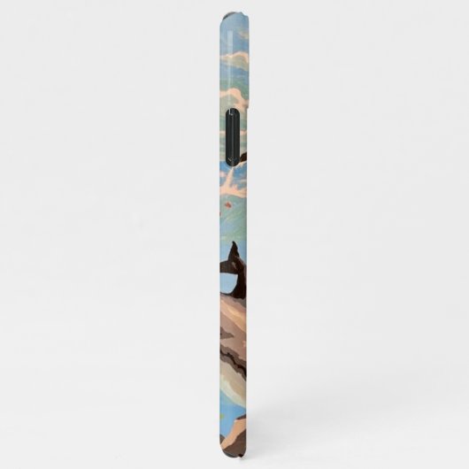 Handgemalt nach Anzahl | Geliebte Delphine | iPhone Hülle (Rechte Seite)