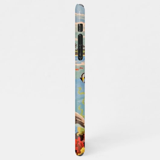 Handgemalt nach Anzahl | Geliebte Delphine | iPhone Hülle (Linke Seite)