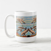Handgemalt nach Anzahl | Geliebte Delphine | Kaffeetasse (Links)