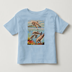 Handgemalt nach Anzahl   Geliebte Delphine   Kleinkind T-shirt