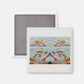 Handgemalt nach Anzahl | Geliebte Delphine | Magnet (Vorderseite/Rückseite)