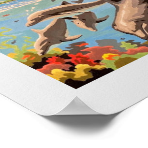 Handgemalt nach Anzahl   Geliebte Delphine   Poster