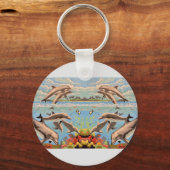 Handgemalt nach Anzahl | Geliebte Delphine | Schlüsselanhänger (Vorderseite)